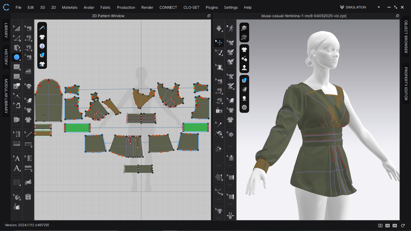 Imagem miniatura do post Tecnologia no Ateliê: Como o CLO 3D Transforma Nossas Criações